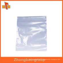 supplier customized food grade clear plastic zipper storage bag for food packaging factory